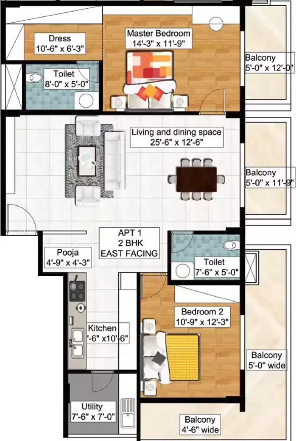 Floor plan for Rajarajeshware Prashanti Balu Enclave